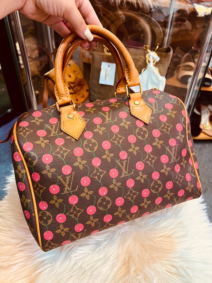 LV Speedy 25 Cherry Handbag Luxury Bags Wallets on Carousell