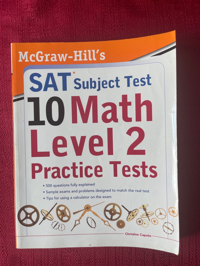 Math　test　McGraw-Hill　on　Hobbies　2,　SAT　Magazines,　subject　Carousell　Level　Toys,　Books　Textbooks