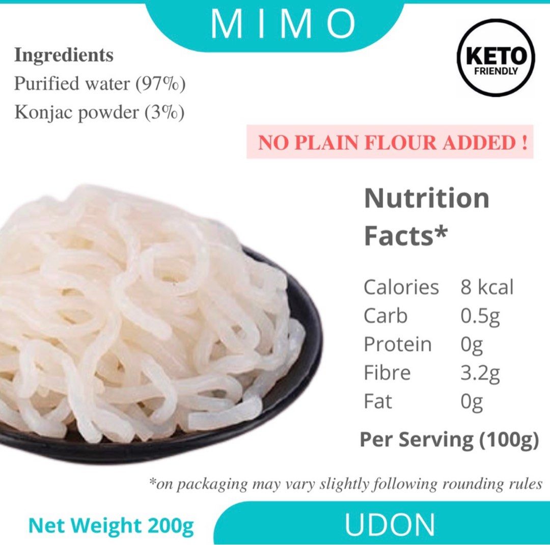 MIMO Konjac Rice Konjac Noodle Shirataki Rice Noodle Konjac Kurus slim ...