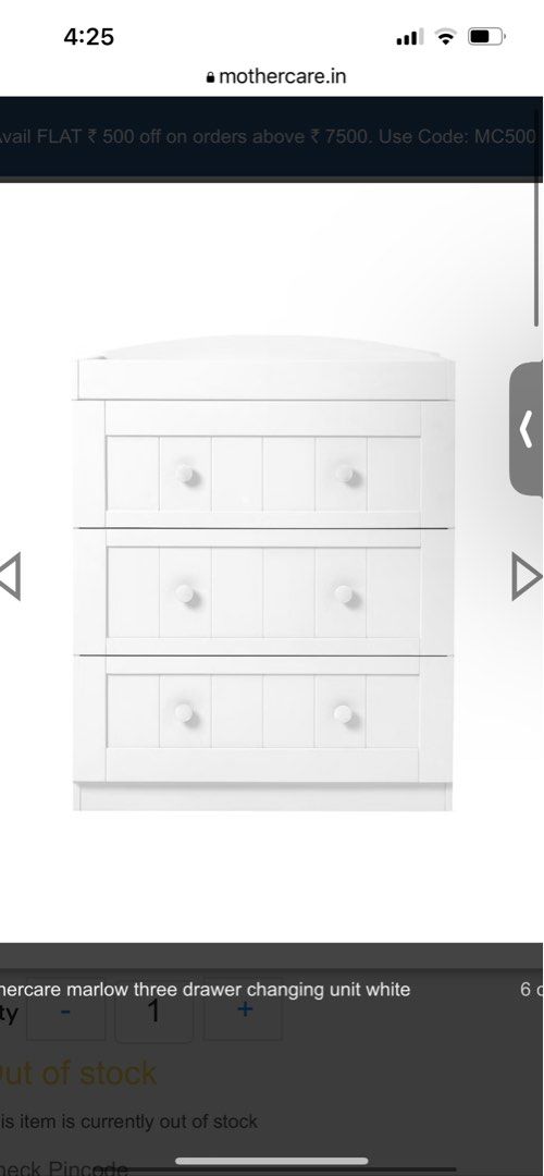 Marlow changing top unit