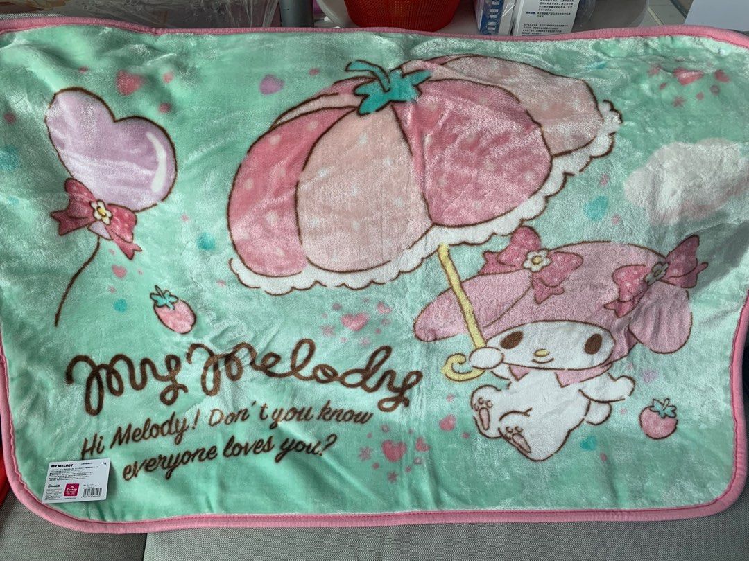 My Melody Blanket Sanrio, Furniture & Home Living, Bedding & Towels on