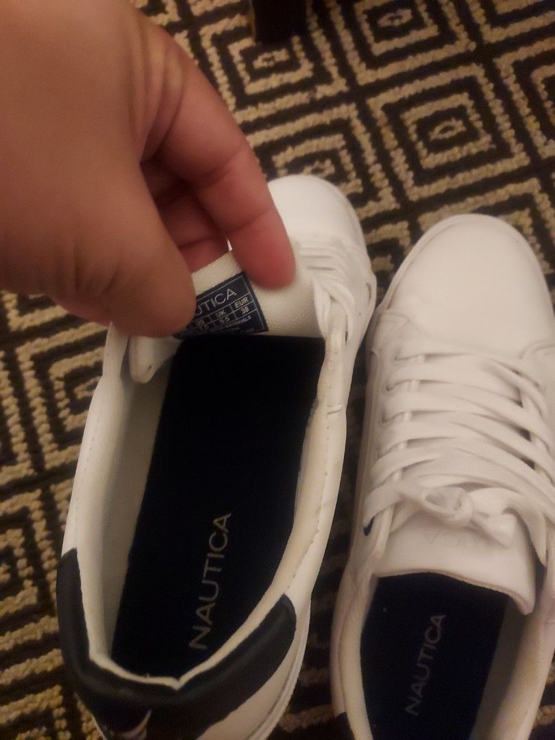 White top nautica sneakers