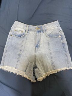 NET 淺色牛仔短褲