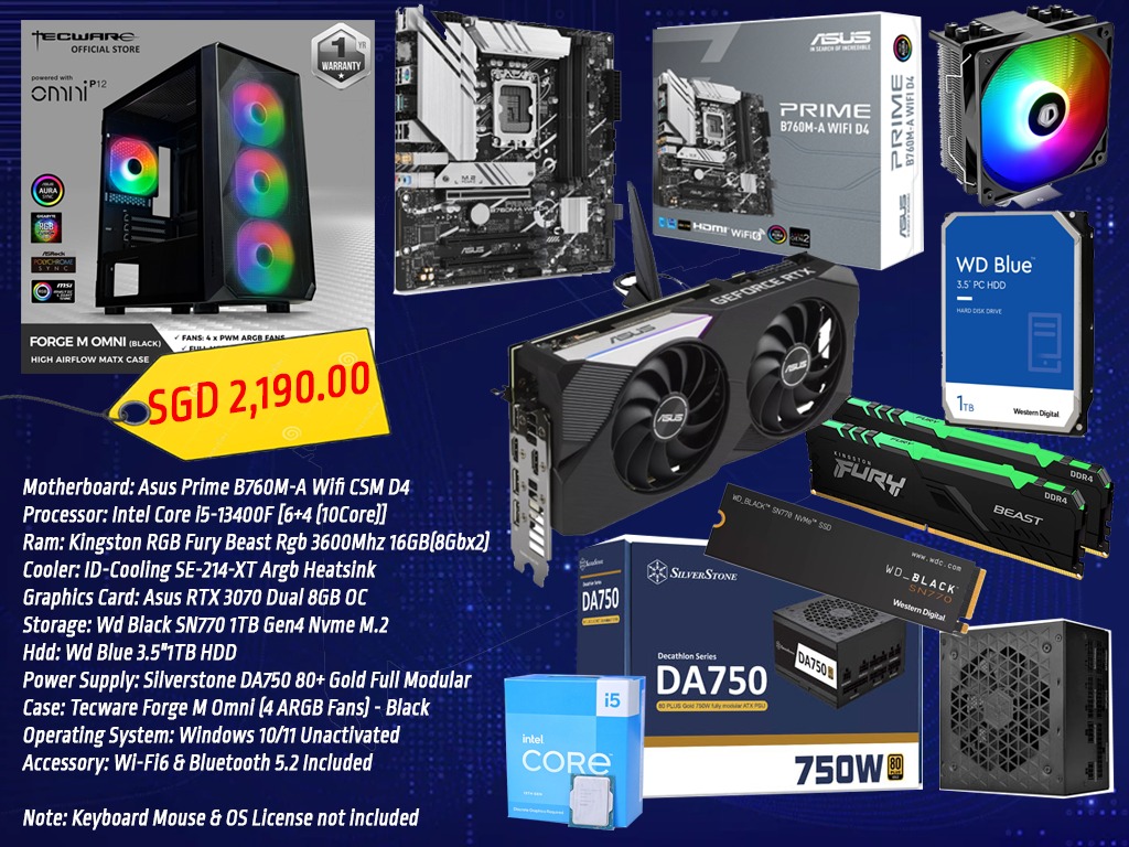 New Gaming Desktop Build, Computers & Tech, Desktops on Carousell