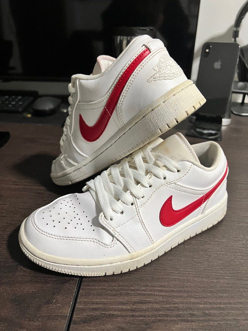 Nike Air Jordan 1 low University Red Women s Fashion Footwear