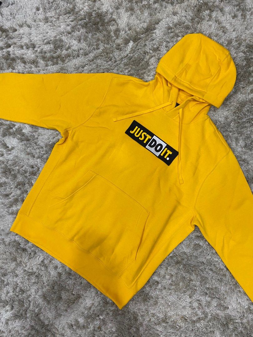 Yellow just do it hoodie deals