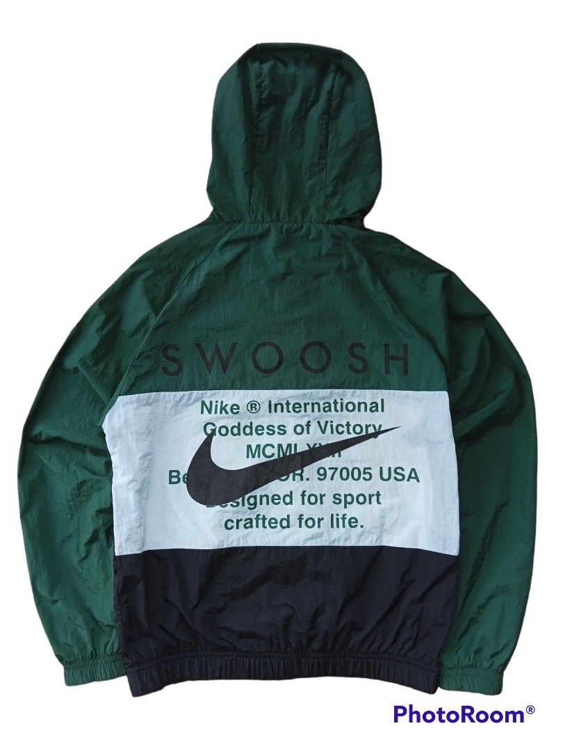 swoosh nike windbreaker