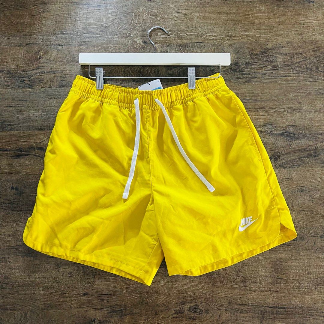 Nike yellow top woven shorts