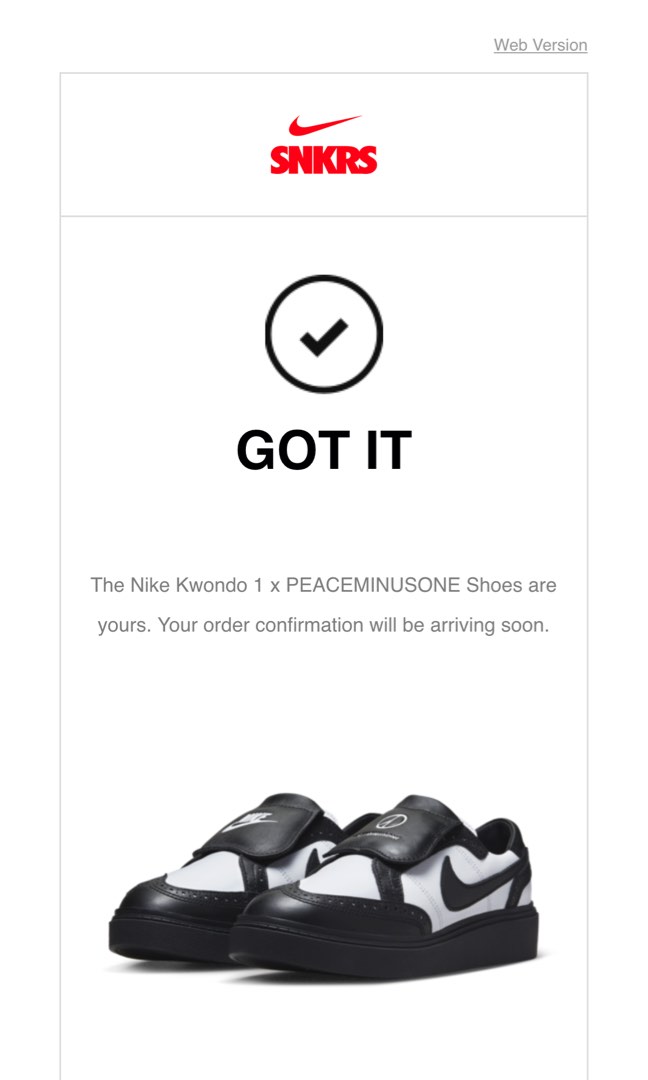 Nike X PEACEMINUSONE G dragon Kwondo 1 Panda Shoes Men s Fashion nike-x-peaceminusone-g-dragon-kwondo-1-panda-shoes-men-s-fashion