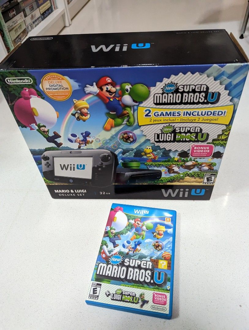 Nintendo Wii U Mario Luigi deluxe set with all items and include game