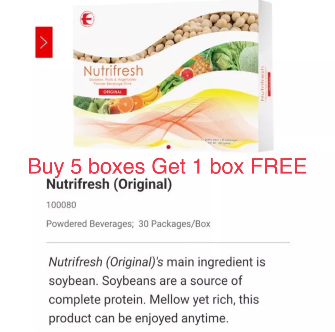 Nutrifresh Original Flavour e. excel, Health & Nutrition, Health