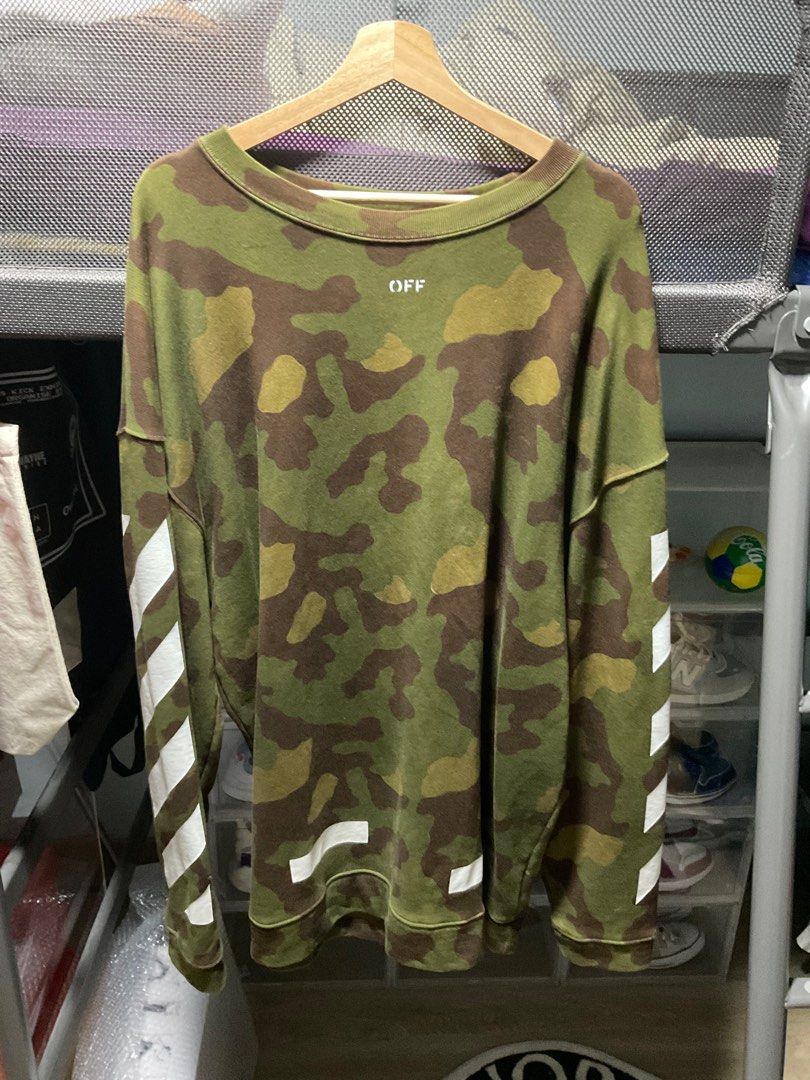 Offwhite Camouflage Sweater Men s Fashion Tops Sets Hoodies