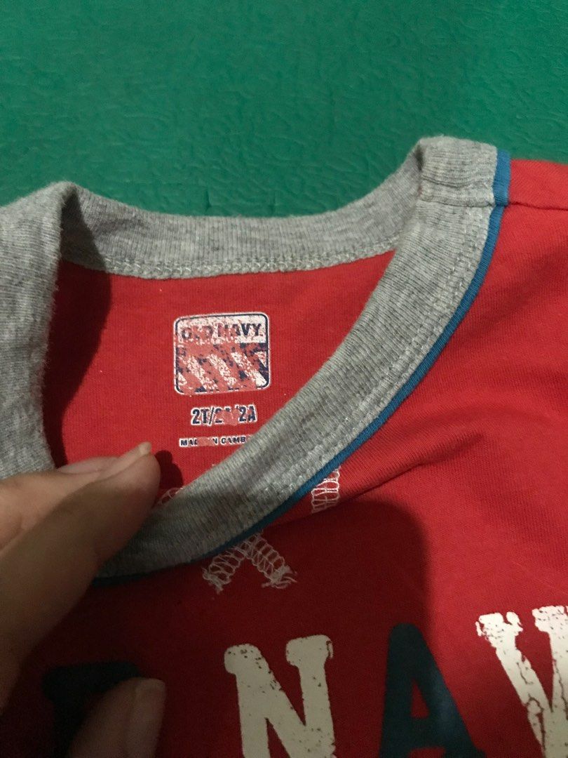 Old navy and shein shirt (Category: Babies & Kids Fashion) located in Manila. Submitted by momof3munchkins (Listing ID 1227330952, Image 2). Description: Used at mall and bday of my son, no issue at all! Size : 2 & 3 can fit to 2-3yrs old but it depends on the body of your child. Shipping/meet up is✅.
