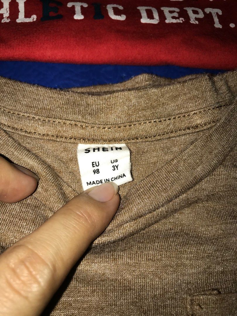 Old navy and shein shirt (Category: Babies & Kids Fashion) located in Manila. Submitted by momof3munchkins (Listing ID 1227330952, Image 3). Description: Used at mall and bday of my son, no issue at all! Size : 2 & 3 can fit to 2-3yrs old but it depends on the body of your child. Shipping/meet up is✅.