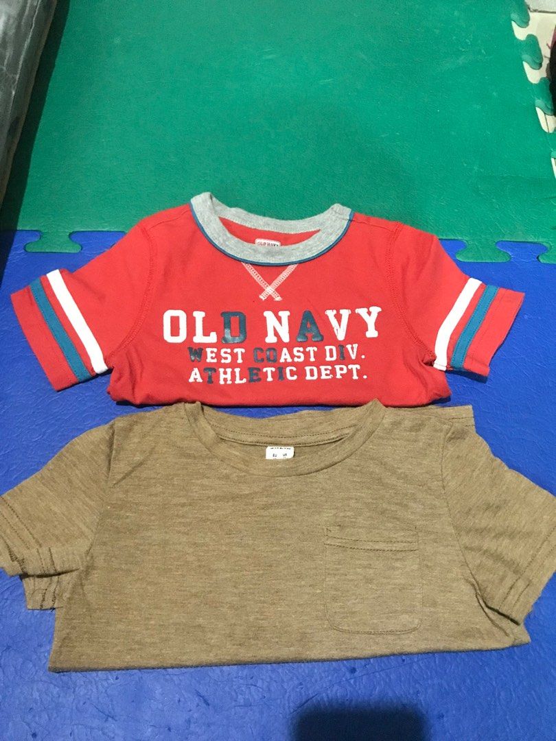 Old navy and shein shirt (Category: Babies & Kids Fashion) located in Manila. Submitted by momof3munchkins (Listing ID 1227330952, Image 1). Description: Used at mall and bday of my son, no issue at all! Size : 2 & 3 can fit to 2-3yrs old but it depends on the body of your child. Shipping/meet up is✅.