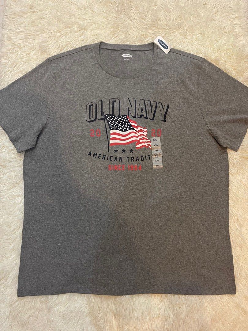 OLD NAVY US flag 2020 Mens Shirt Gray XXL, Men's Fashion, Tops & Sets ...