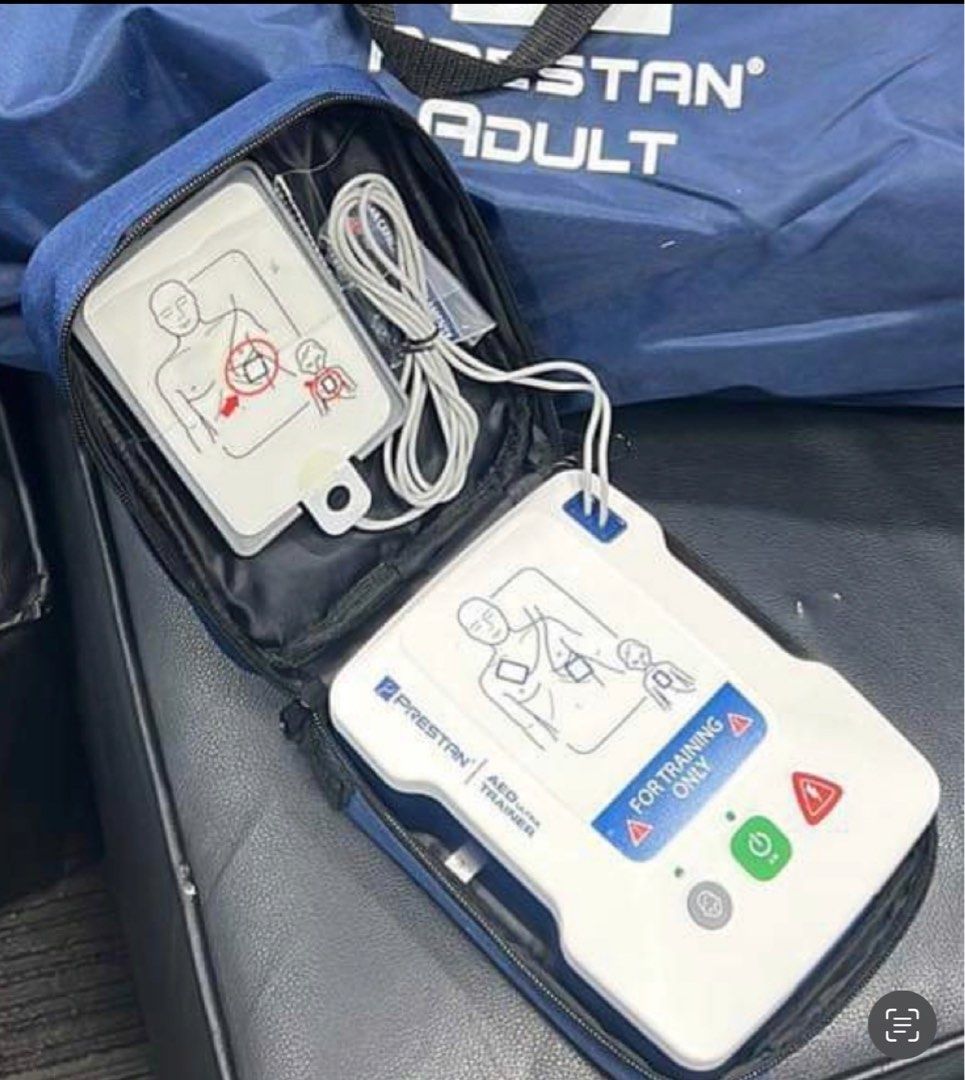 on hand Prestan AED Trainer for manikin (Category: Health Monitors & Weighing Scales) located in Mandaluyong City. Submitted by shammyshop (Listing ID 252060785, Image 3). Description: Description The Prestan AED UltraTrainer offers features not found on any other universal AED trainer and is the most accurate representation of how current AEDs in the marketplace perform. This compact and lightweight unit will give students a realistic training e
