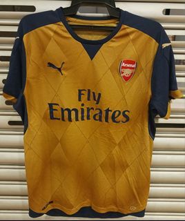 Alexis Sanchez Arsenal Puma 2016/17 Away Replica Patch Jersey - Yellow