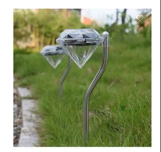 Outdoor Waterproof LED Stake Lamp Decor 4pcs Landscape Pathway Post Changing Color Solar Garden
