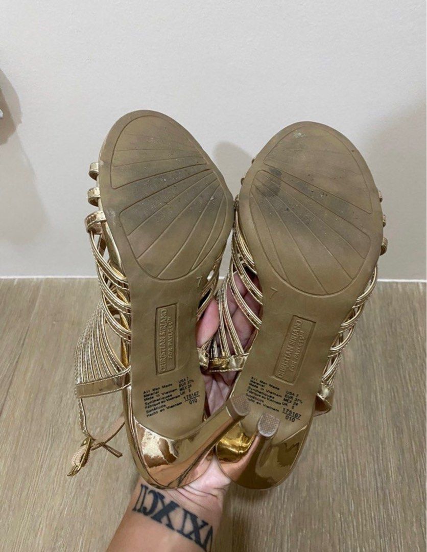 Gold heels payless hot sale