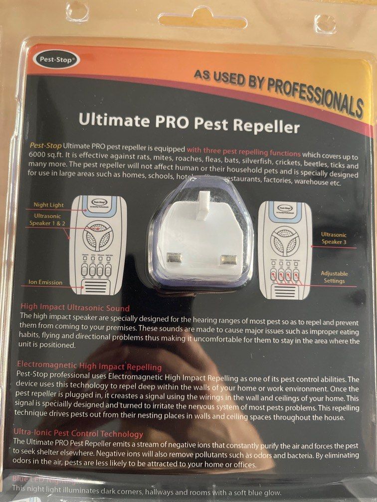 Pest Stop Machine Pest stop Ultimate Pest Repeller, Health & Nutrition, Insect Repellent ...