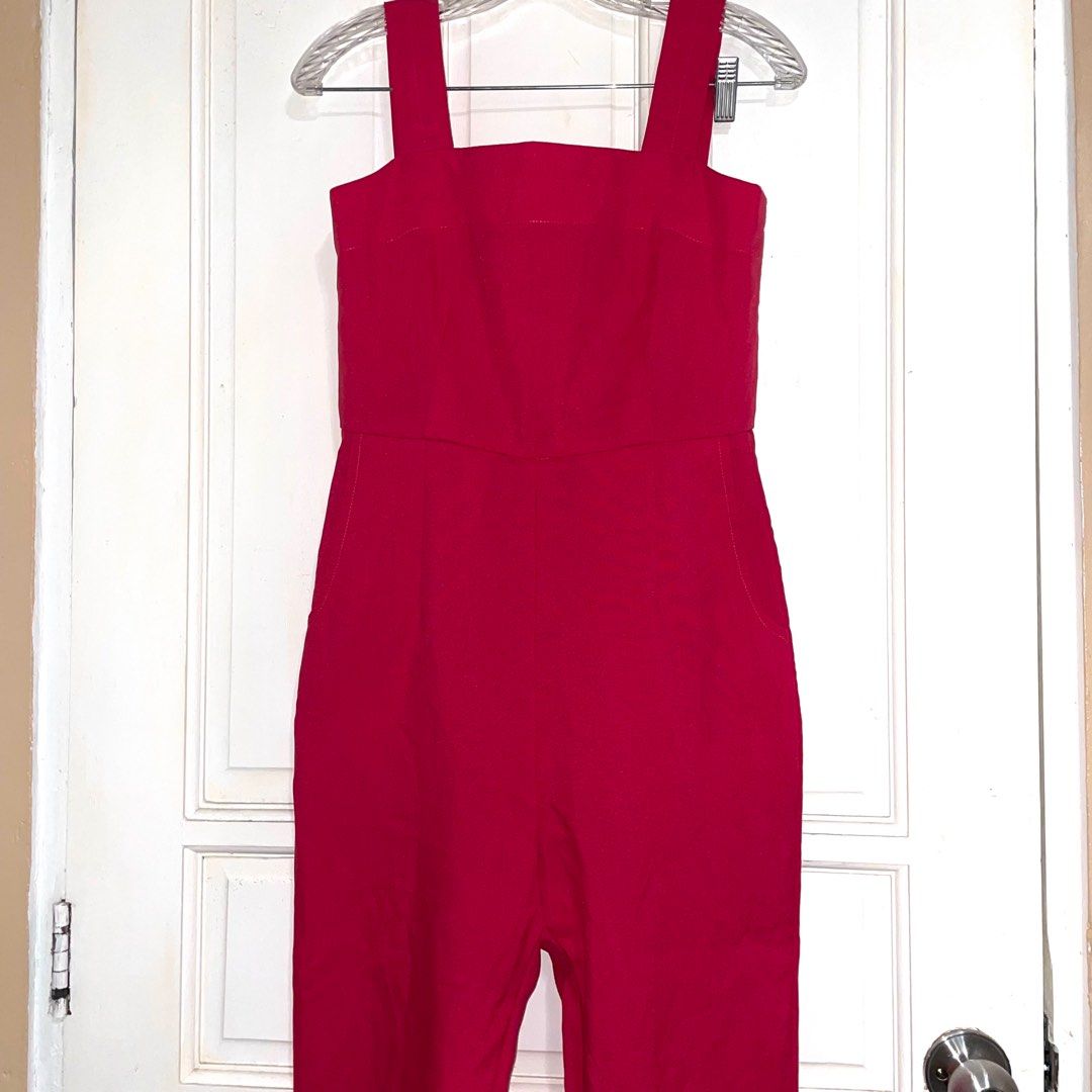 Pink Jumpsuit (Category: Jumpsuits) located in Makati City. Submitted by bilzer (Listing ID 1227334026, Image 1). Description: Pink Jumpsuit Wore in Harry Styles concert Thick material Opaque color Can fit XS-S.