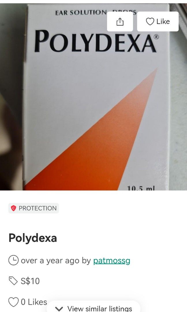 Polydexa eardrops ointment ear drops, Beauty & Personal Care, Ear Care