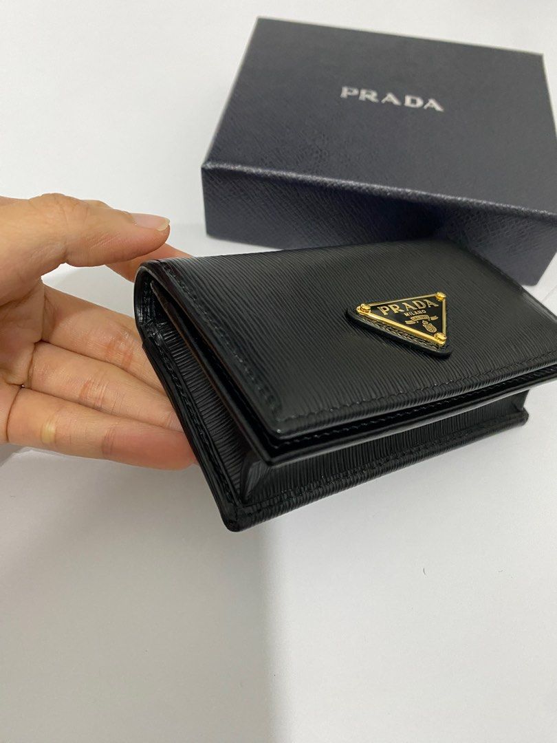 Prada Vitello Move Card Holder in Black Luxury Bags Wallets on