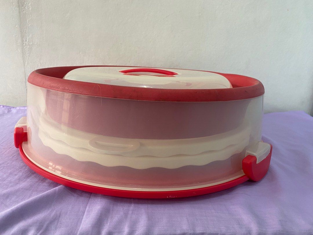 Tabletop Bewana Cake Carrier Holder Portable Cupcake Container With Locking Lid