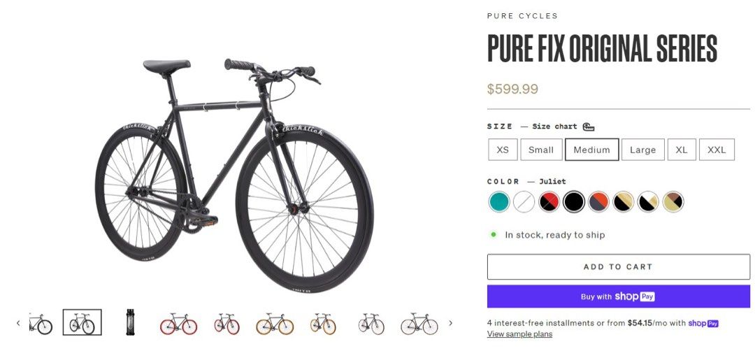 Pure fix size chart store