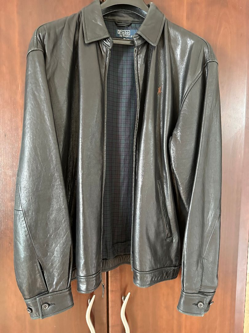 Ralph lauren vintage leather jacket new arrivals