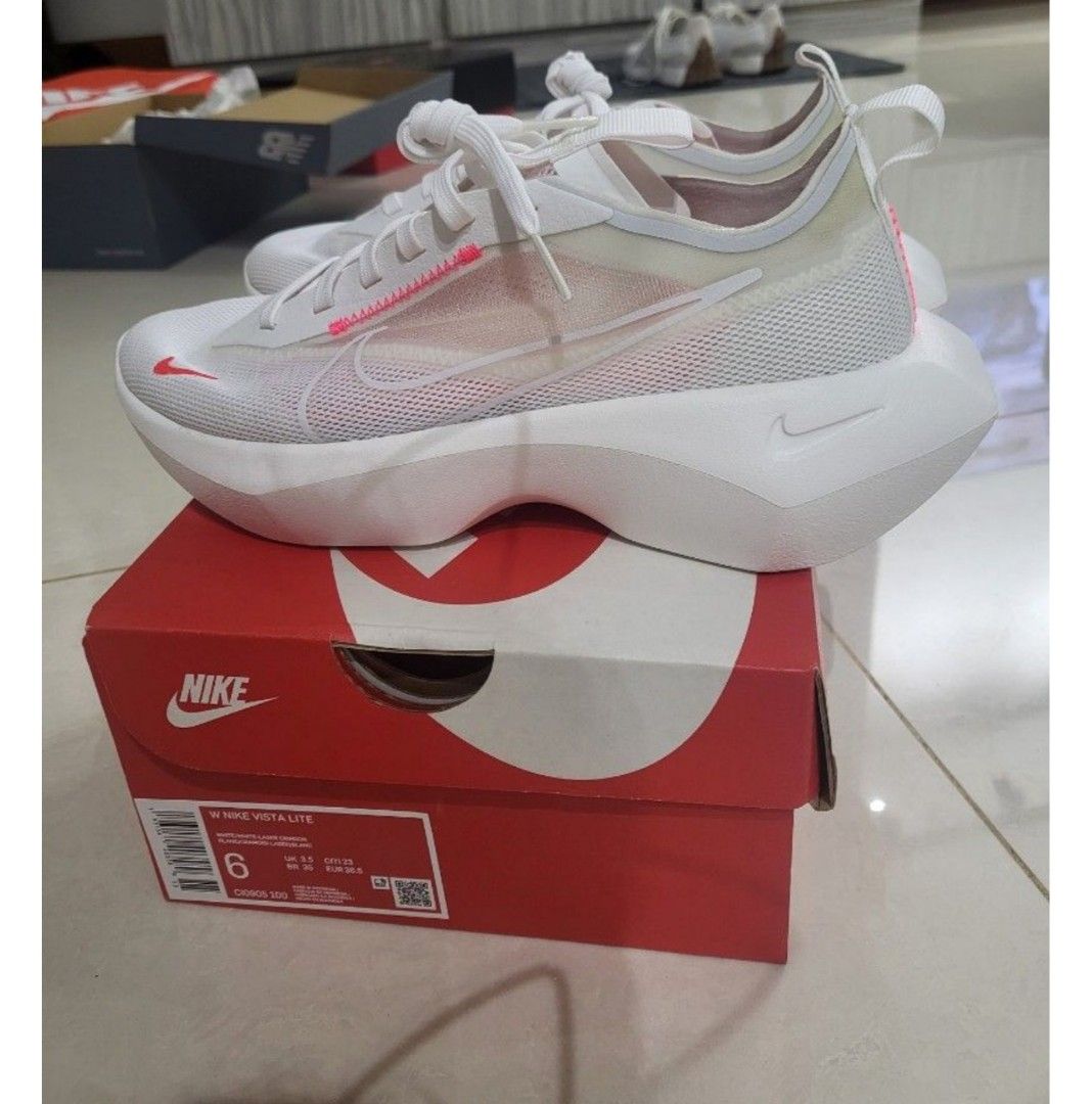 Nike vista lite clearance white laser crimson