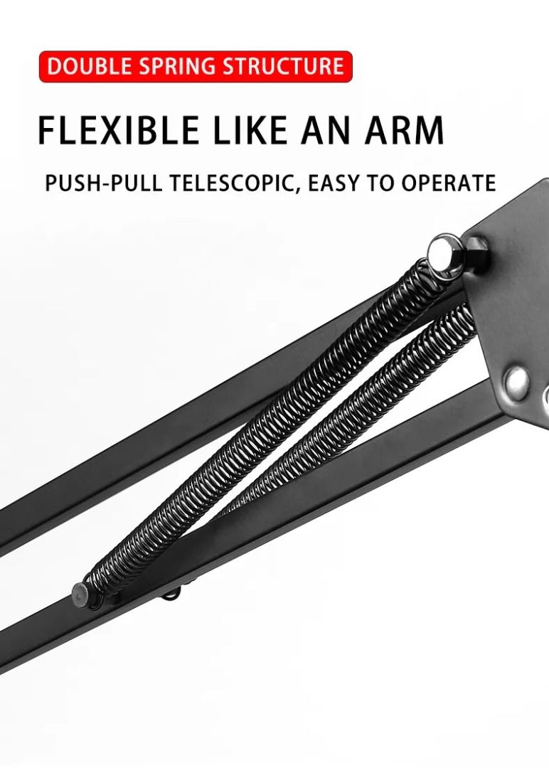 Refutuna Tablet Arm Lazy Stand Flexible Long Arm Clamp Phone Stand Live Tablet Stand Telescopic