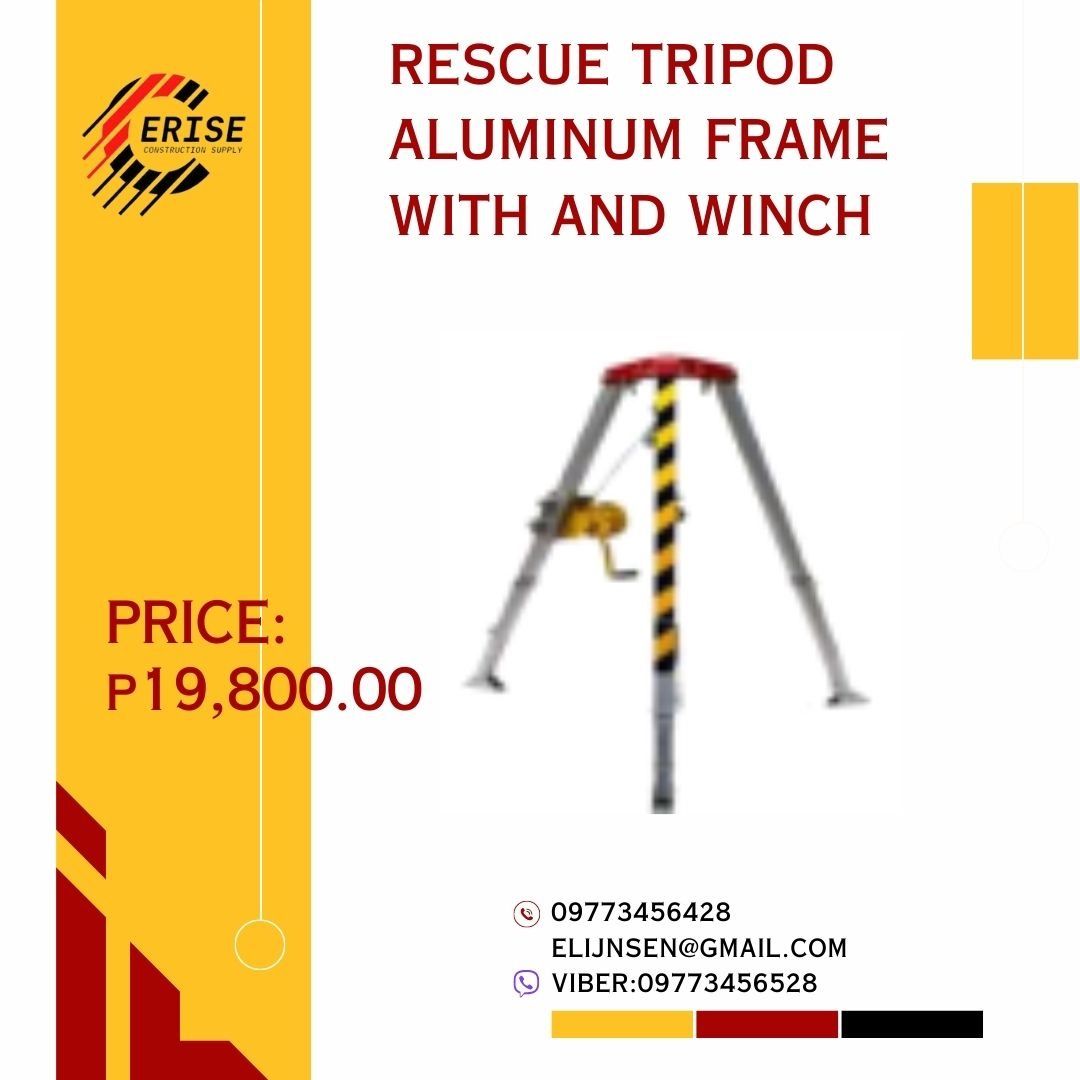 RESCUE TRIPOD ALUMINUM FRAME WITH HAND WINCH, Commercial & Industrial