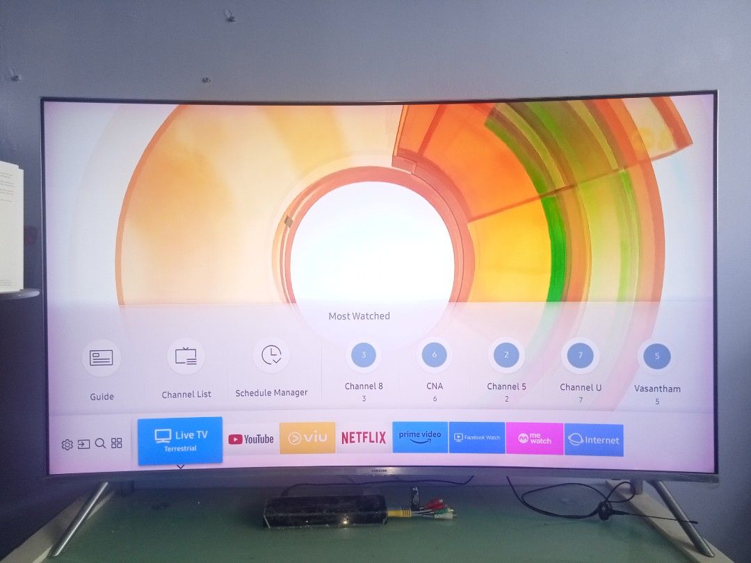 Samsung 49 Inch Curved Tv Ua49mu8000 Tv And Home Appliances Tv And Entertainment Tv On Carousell 0748