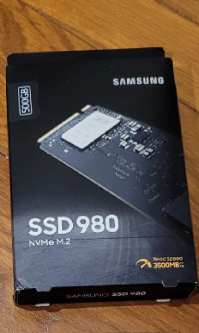 Samsung 980 SSD 500gb NVME m.2 pcie 3.0, Computers & Tech, Parts