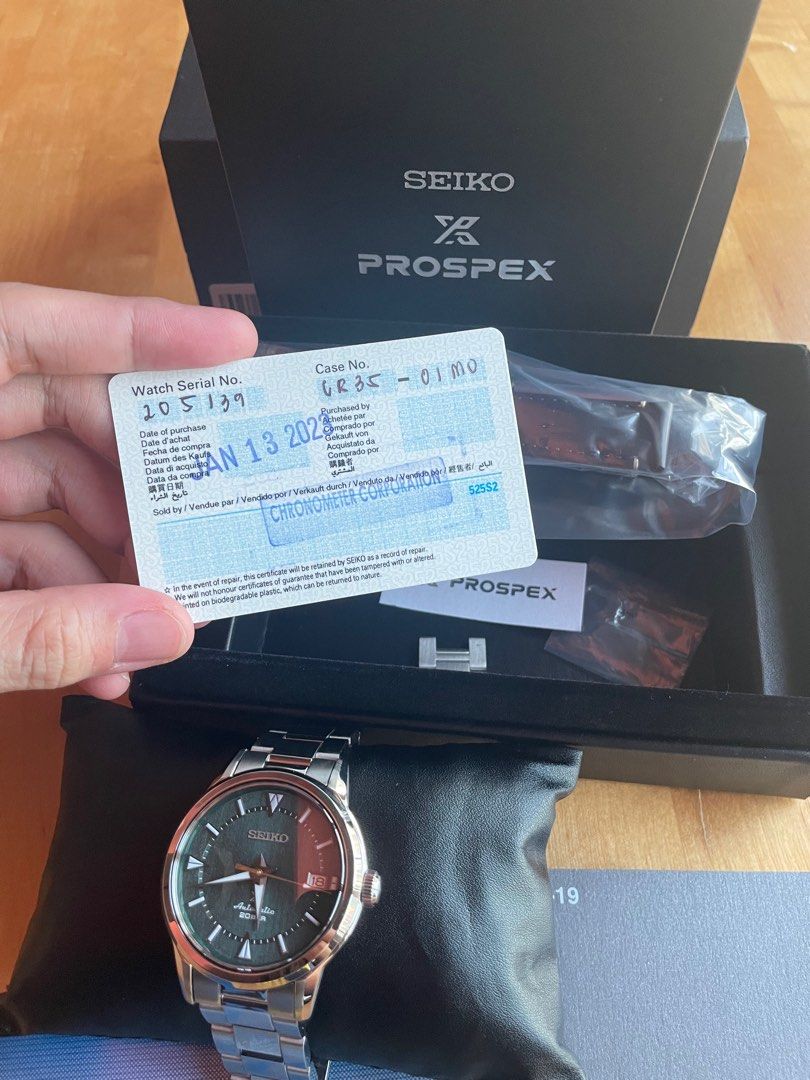 Seiko Alpinist Mystic Forest (Category: Men's Watches) located in Mandaluyong City. Submitted by bamguarnes (Listing ID 1227340395, Image 3). Description: Seiko Alpinist Mystic Forest SPB289j1 Bought January 2023 Hard to get stock in store.