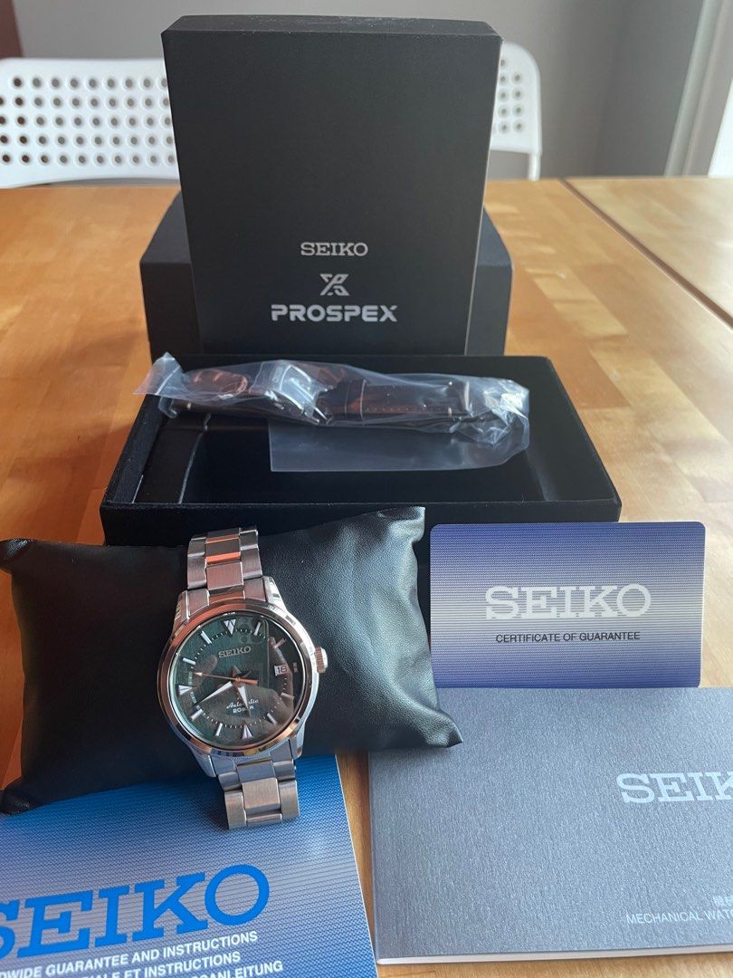 Seiko Alpinist Mystic Forest (Category: Men's Watches) located in Mandaluyong City. Submitted by bamguarnes (Listing ID 1227340395, Image 1). Description: Seiko Alpinist Mystic Forest SPB289j1 Bought January 2023 Hard to get stock in store.