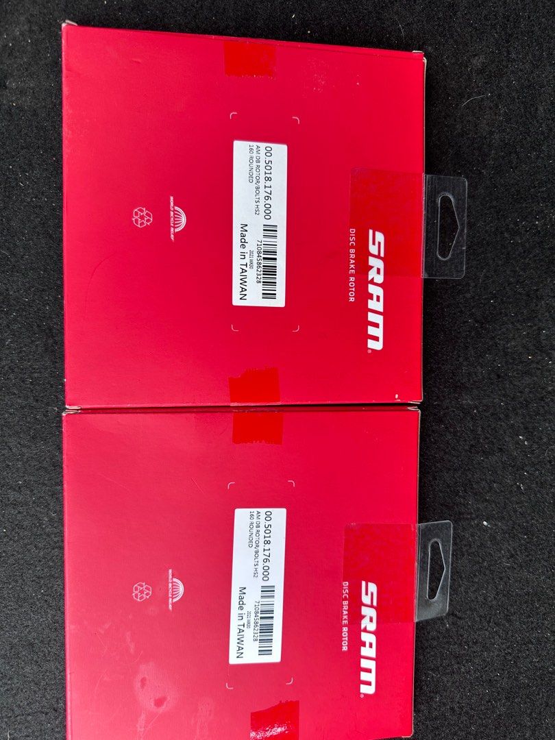 selling-2-x-6-bolt-sram-hs2-rotors-160mm-sports-equipment-bicycles