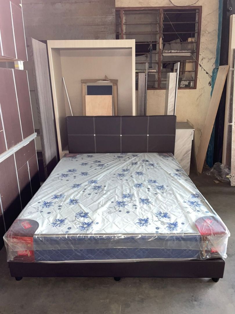 SET KATIL DIVAN DAN TILAM QUEEN TEBAL 8 INCI BARU DARI KILANG
