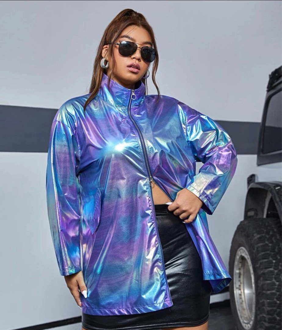 Holographic shop curve jacket