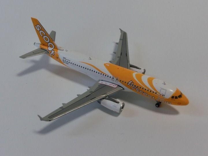 Singapore Scoot Airline Airbus A320-200 Model (1:400