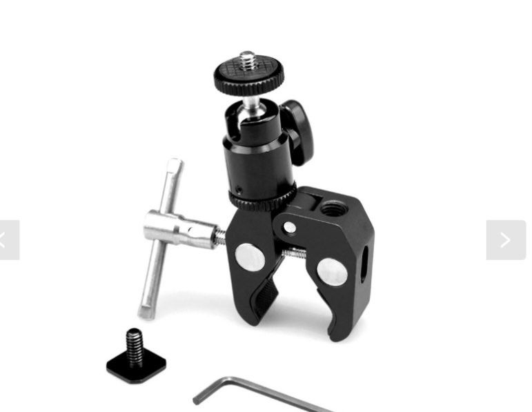 SmallRig Super Clamp Mount with 1/4" Screw Ball Head Mount 1124