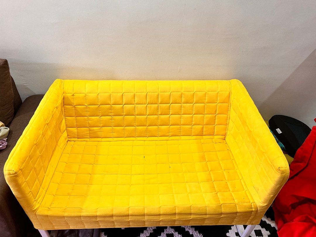 SOFA IKEA Knopparp Yellow Kerusi Ikea Kuning, Furniture & Home Living