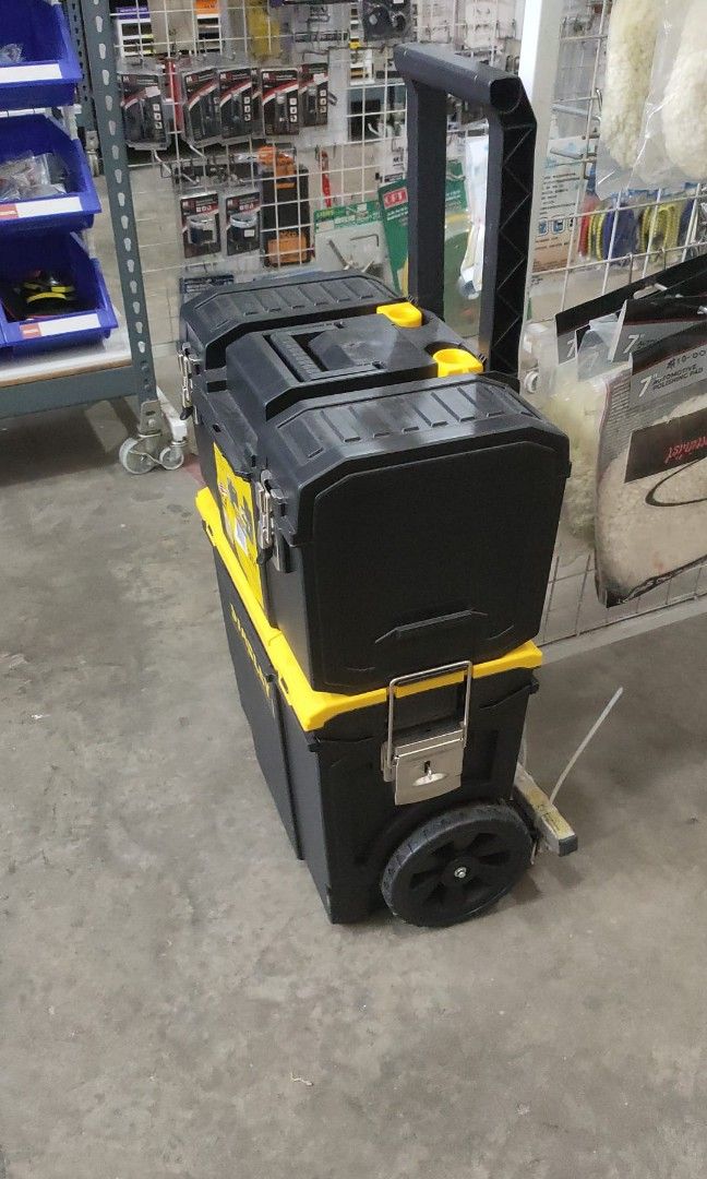 Stanley 3 in 1 Toolbox Luggage Carrier, Hobbies & Toys, Travel, Luggage