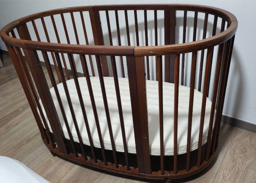 Stokke mini + Sleepi Cot with mattress/protector/bed sheet, Babies