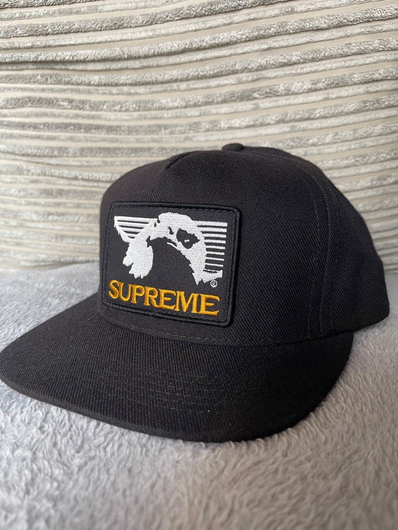 Supreme Eagle Patch 5 Panel Cap, Men's Fashion, Watches
