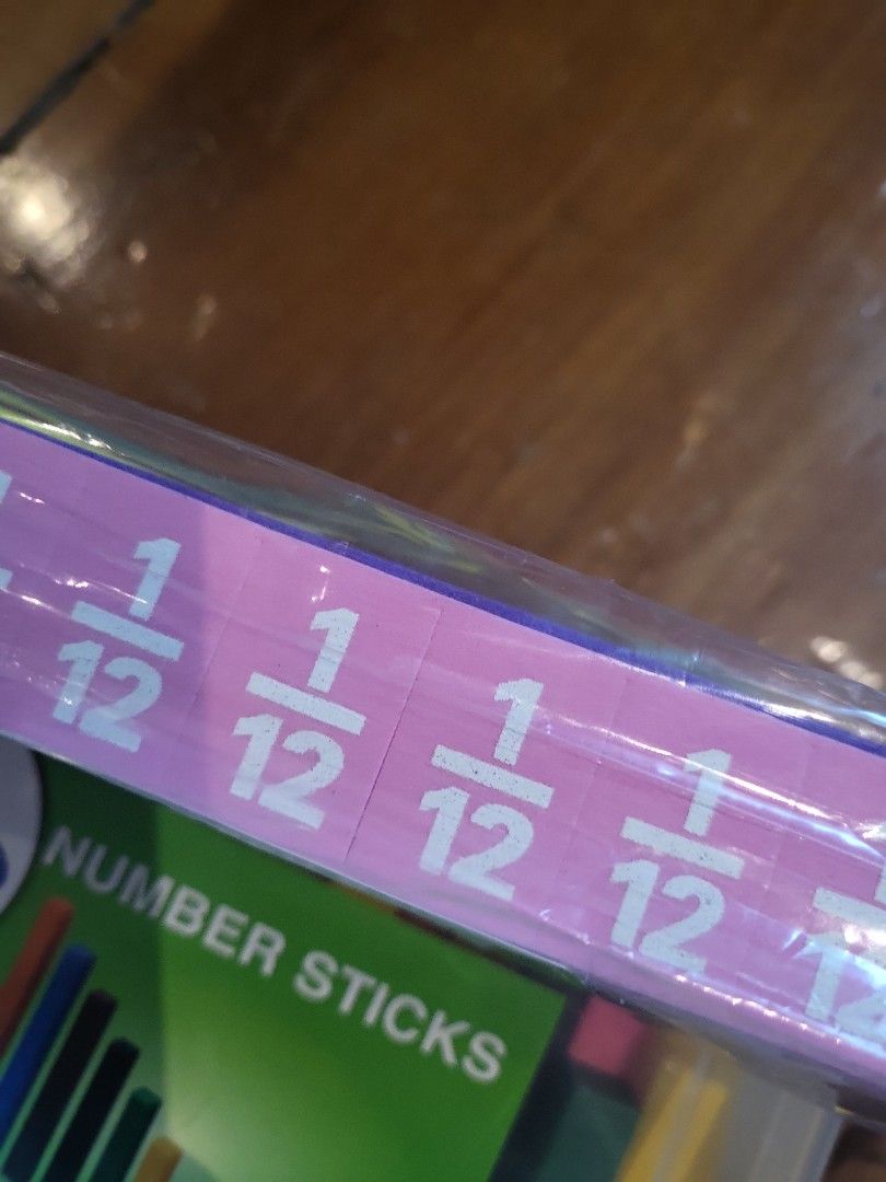 Teaching Aid Counting Number Sticks and Fractions, Hobbies & Toys, Toys