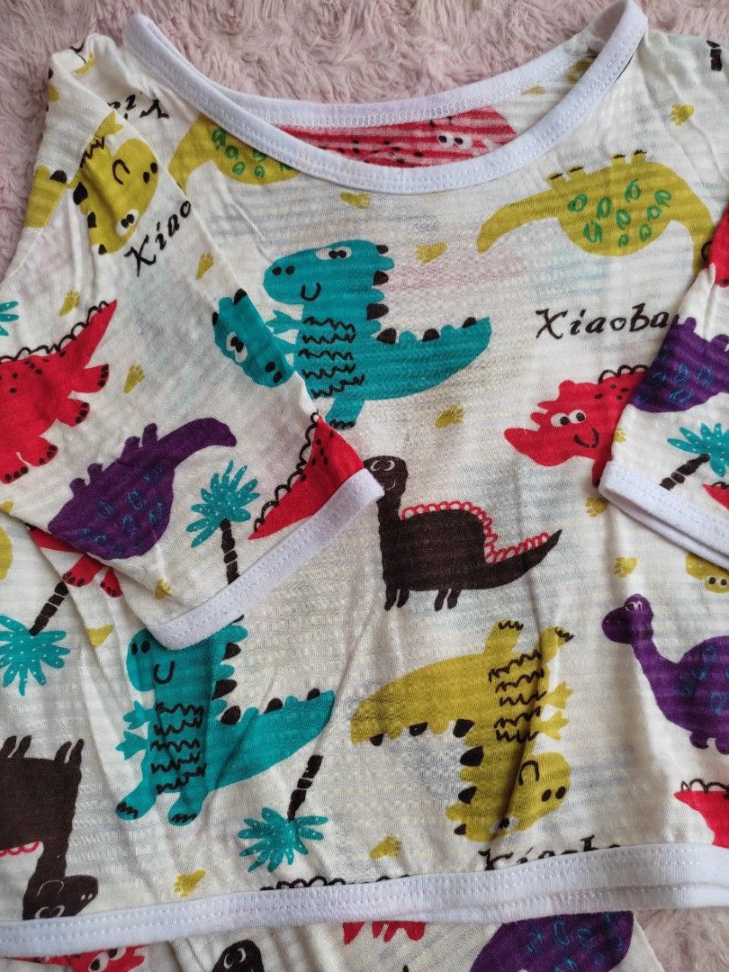 Terno dinosaur pambahay, Babies & Kids, Babies & Kids Fashion on Carousell