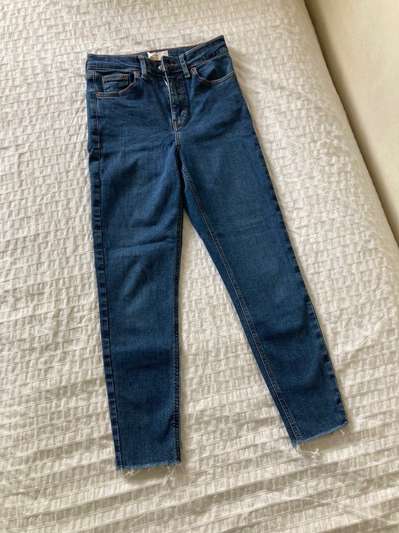 Vintage indigo raw hem cheap jamie jeans